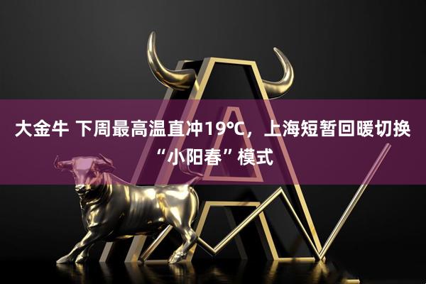 大金牛 下周最高温直冲19℃，上海短暂回暖切换“小阳春”模式
